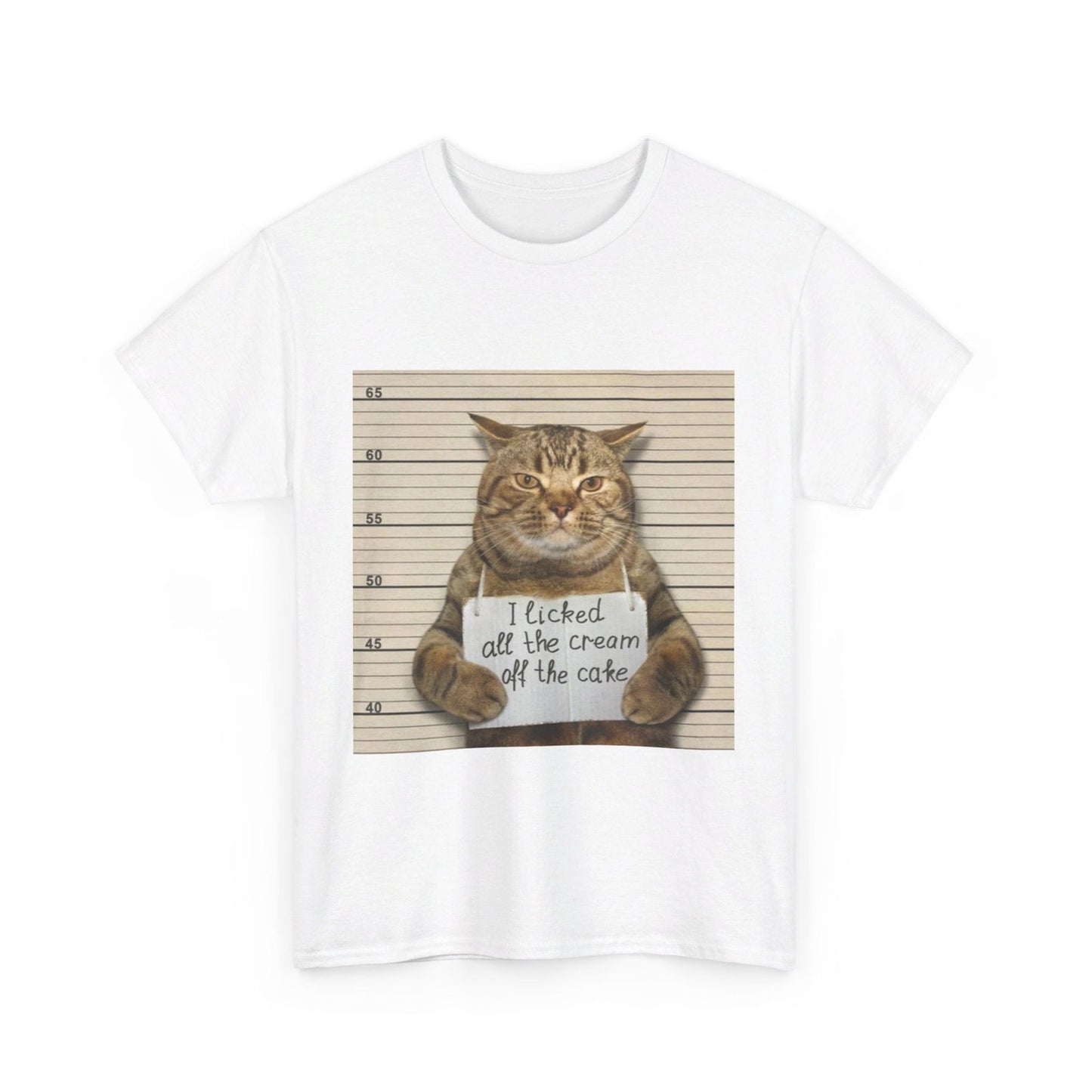 The Cat Did It Unisex Heavy Cotton Tee - S-Mart Shop Smart Treasures