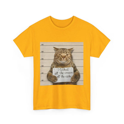 The Cat Did It Unisex Heavy Cotton Tee - S-Mart Shop Smart Treasures