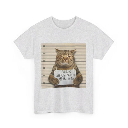 The Cat Did It Unisex Heavy Cotton Tee - S-Mart Shop Smart Treasures