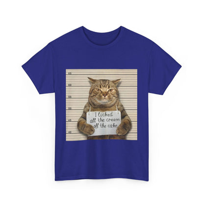 The Cat Did It Unisex Heavy Cotton Tee - S-Mart Shop Smart Treasures