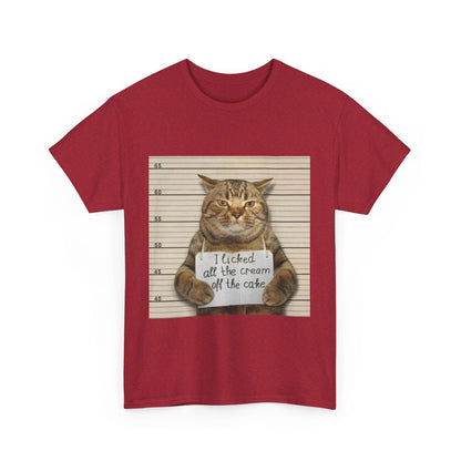The Cat Did It Unisex Heavy Cotton Tee - S-Mart Shop Smart Treasures