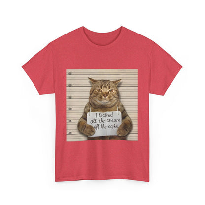 The Cat Did It Unisex Heavy Cotton Tee - S-Mart Shop Smart Treasures