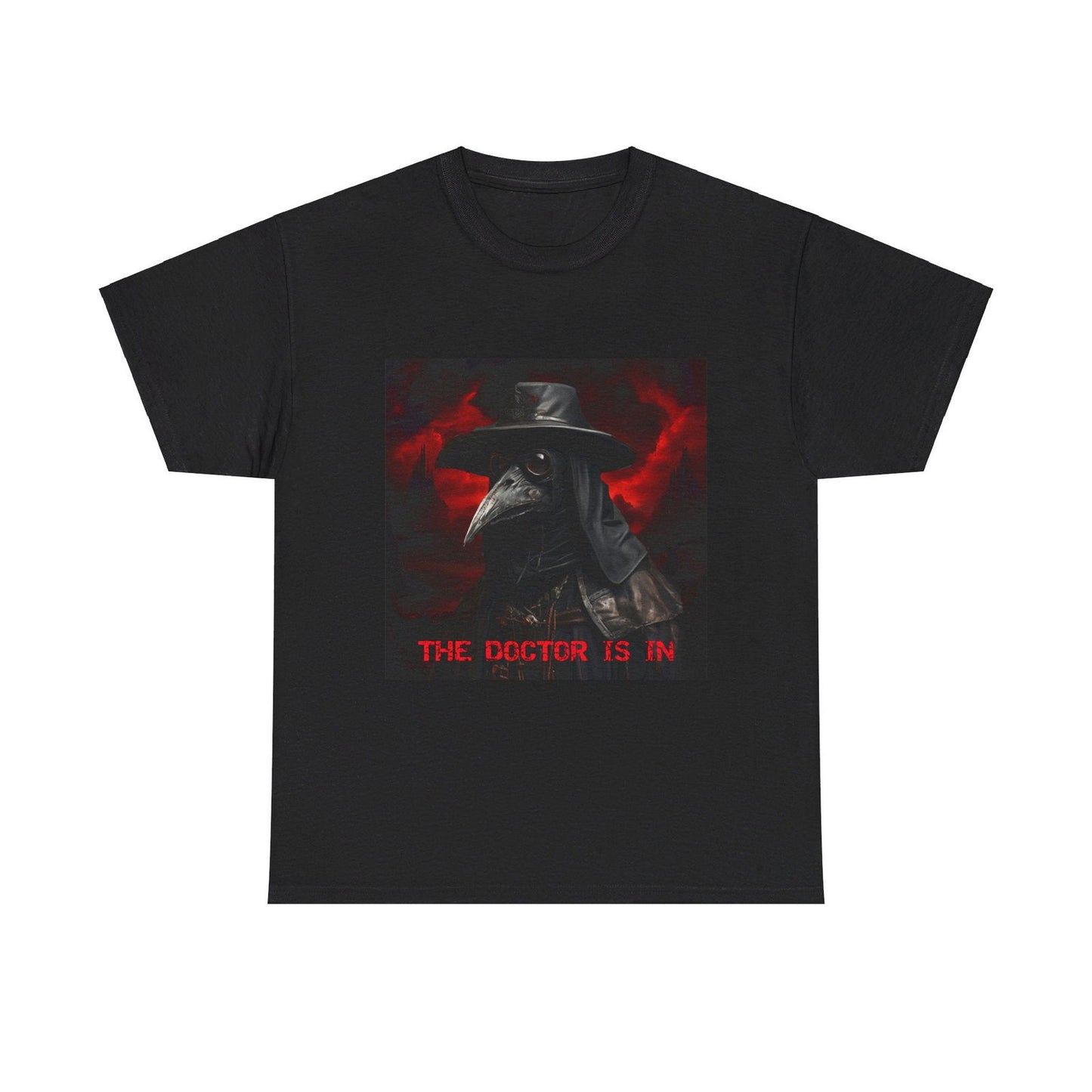 The Doctor Is In Plague Doctor Unisex Heavy Cotton Tee - S-Mart Shop Smart Treasures