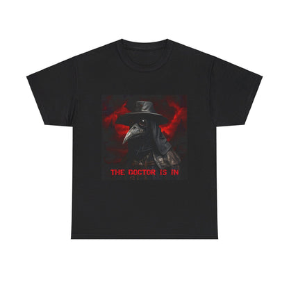 The Doctor Is In Plague Doctor Unisex Heavy Cotton Tee - S-Mart Shop Smart Treasures