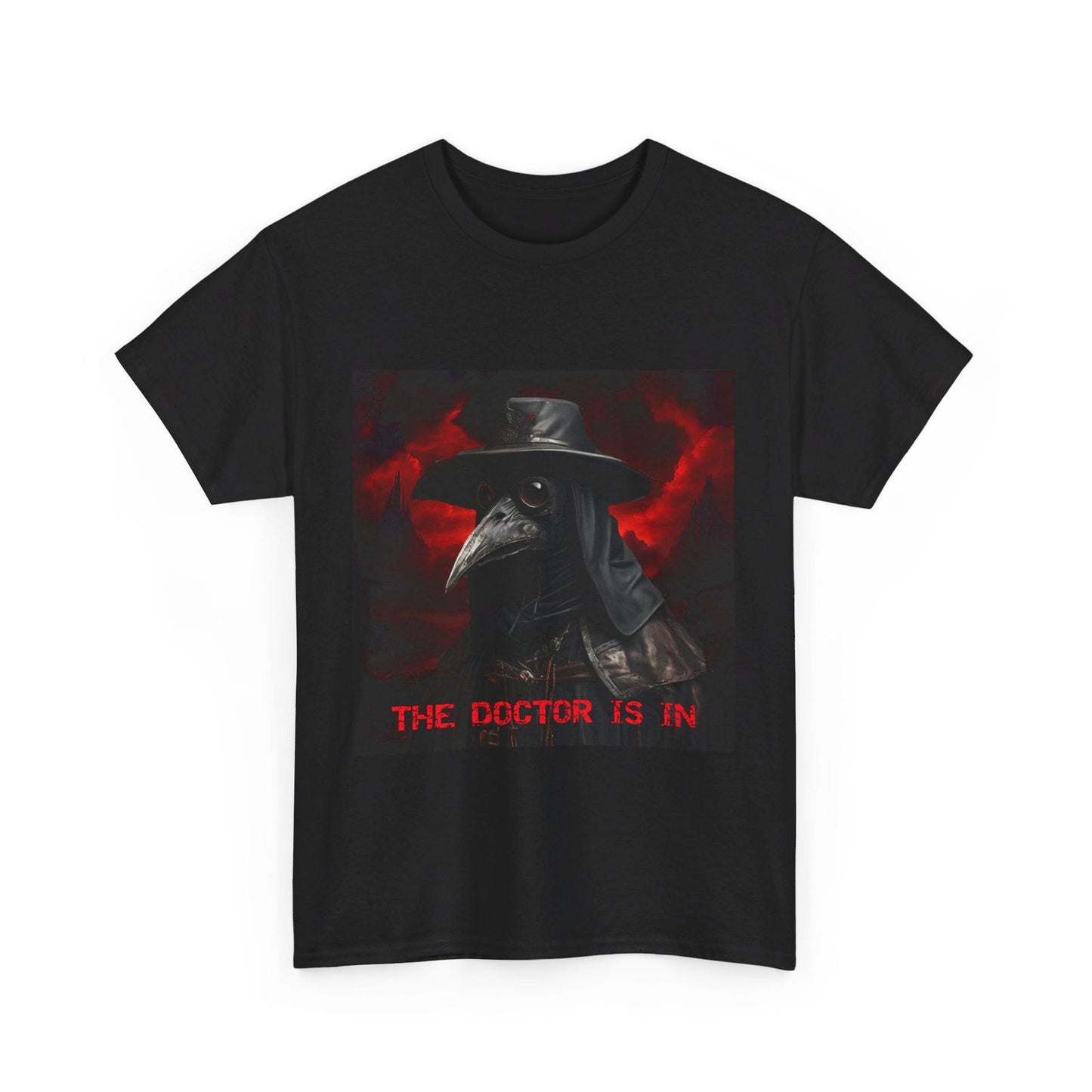 The Doctor Is In Plague Doctor Unisex Heavy Cotton Tee - S-Mart Shop Smart Treasures