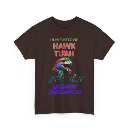 University Of Hawk Tuah Unisex Heavy Cotton Tee - S-Mart Shop Smart Treasures