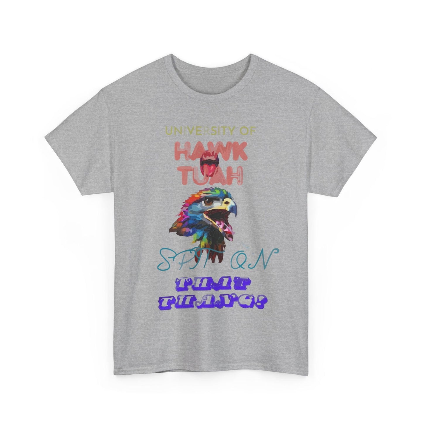 University Of Hawk Tuah Unisex Heavy Cotton Tee - S-Mart Shop Smart Treasures