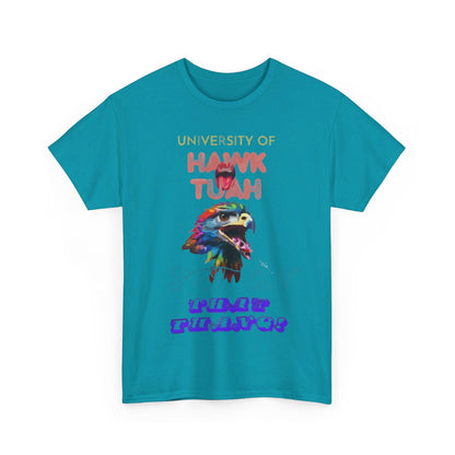 University Of Hawk Tuah Unisex Heavy Cotton Tee - S-Mart Shop Smart Treasures