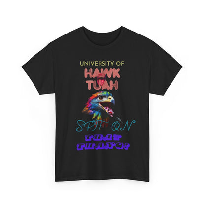 University Of Hawk Tuah Unisex Heavy Cotton Tee - S-Mart Shop Smart Treasures