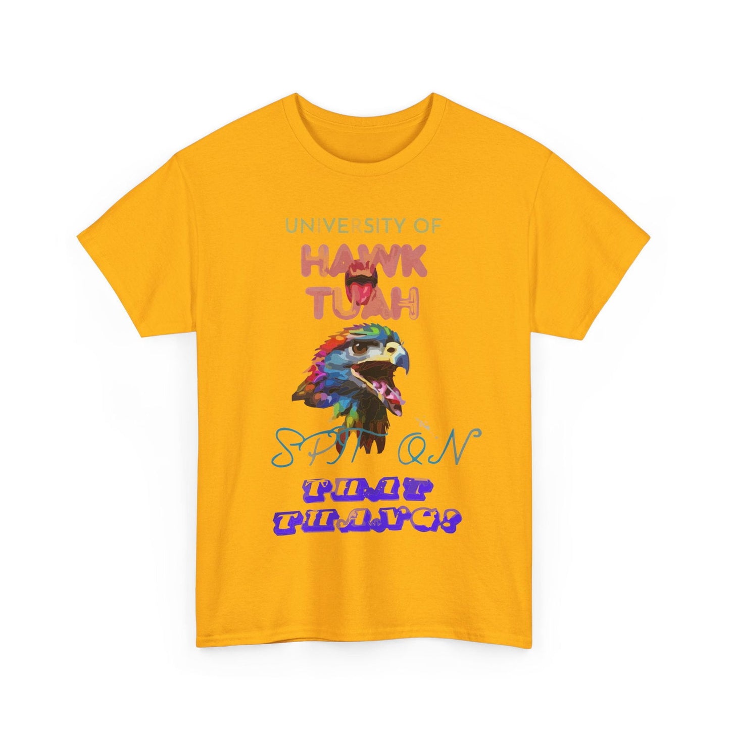 University Of Hawk Tuah Unisex Heavy Cotton Tee - S-Mart Shop Smart Treasures