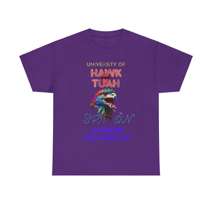 University Of Hawk Tuah Unisex Heavy Cotton Tee - S-Mart Shop Smart Treasures