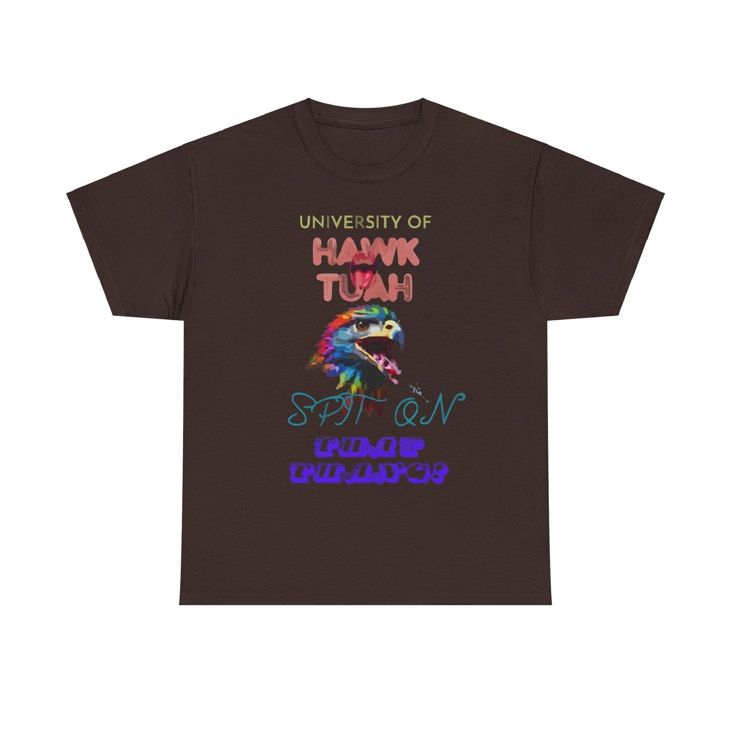 University Of Hawk Tuah Unisex Heavy Cotton Tee - S-Mart Shop Smart Treasures