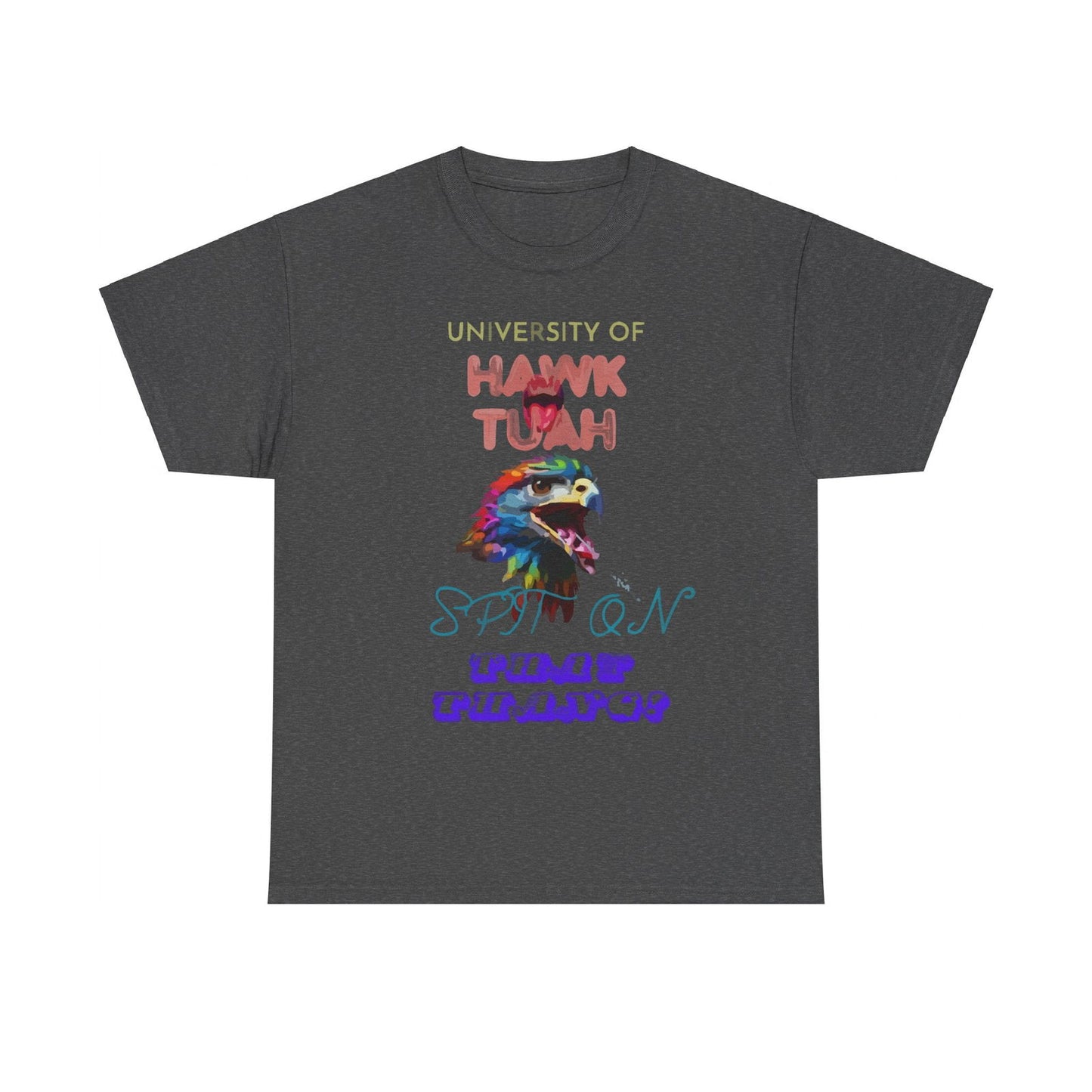University Of Hawk Tuah Unisex Heavy Cotton Tee - S-Mart Shop Smart Treasures