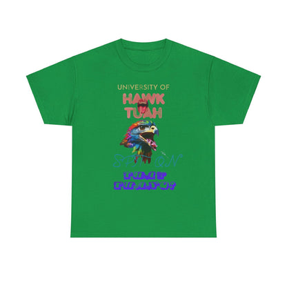 University Of Hawk Tuah Unisex Heavy Cotton Tee - S-Mart Shop Smart Treasures