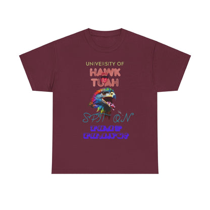 University Of Hawk Tuah Unisex Heavy Cotton Tee - S-Mart Shop Smart Treasures