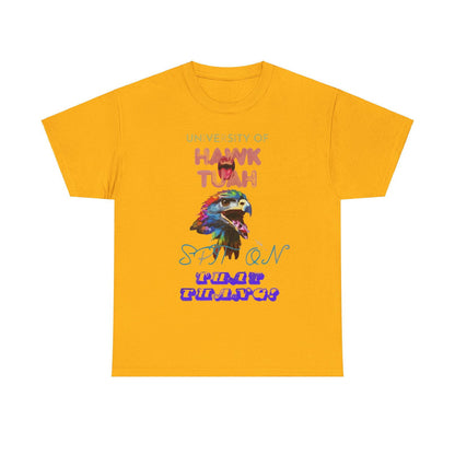 University Of Hawk Tuah Unisex Heavy Cotton Tee - S-Mart Shop Smart Treasures