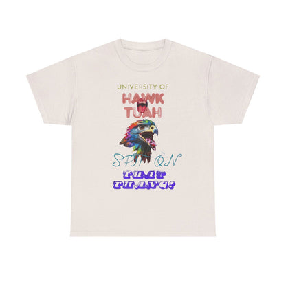 University Of Hawk Tuah Unisex Heavy Cotton Tee - S-Mart Shop Smart Treasures