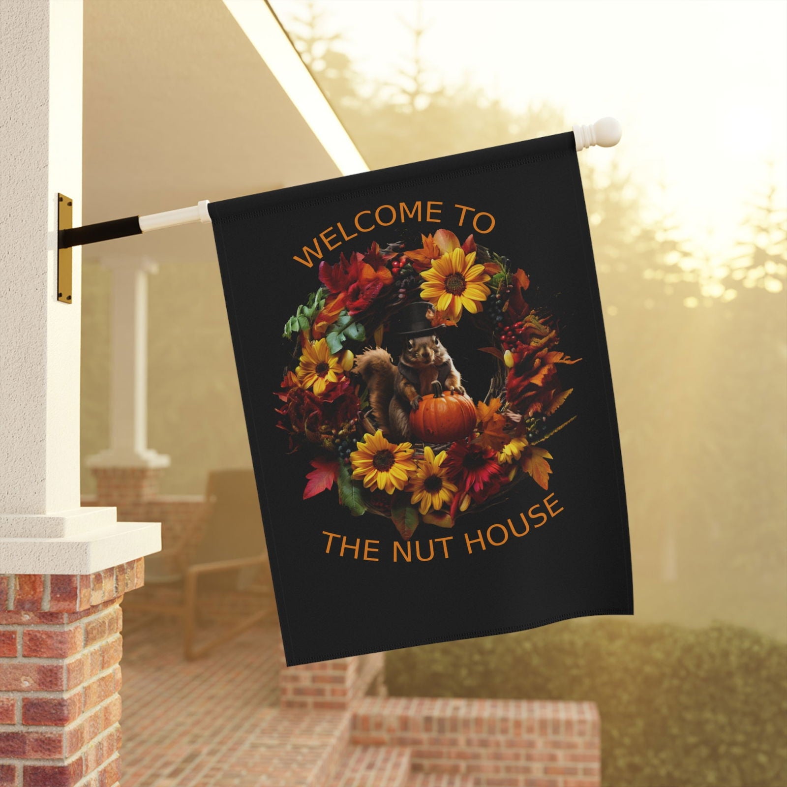 Welcome To The Nut House Garden & House Banner - S-Mart Shop Smart Treasures