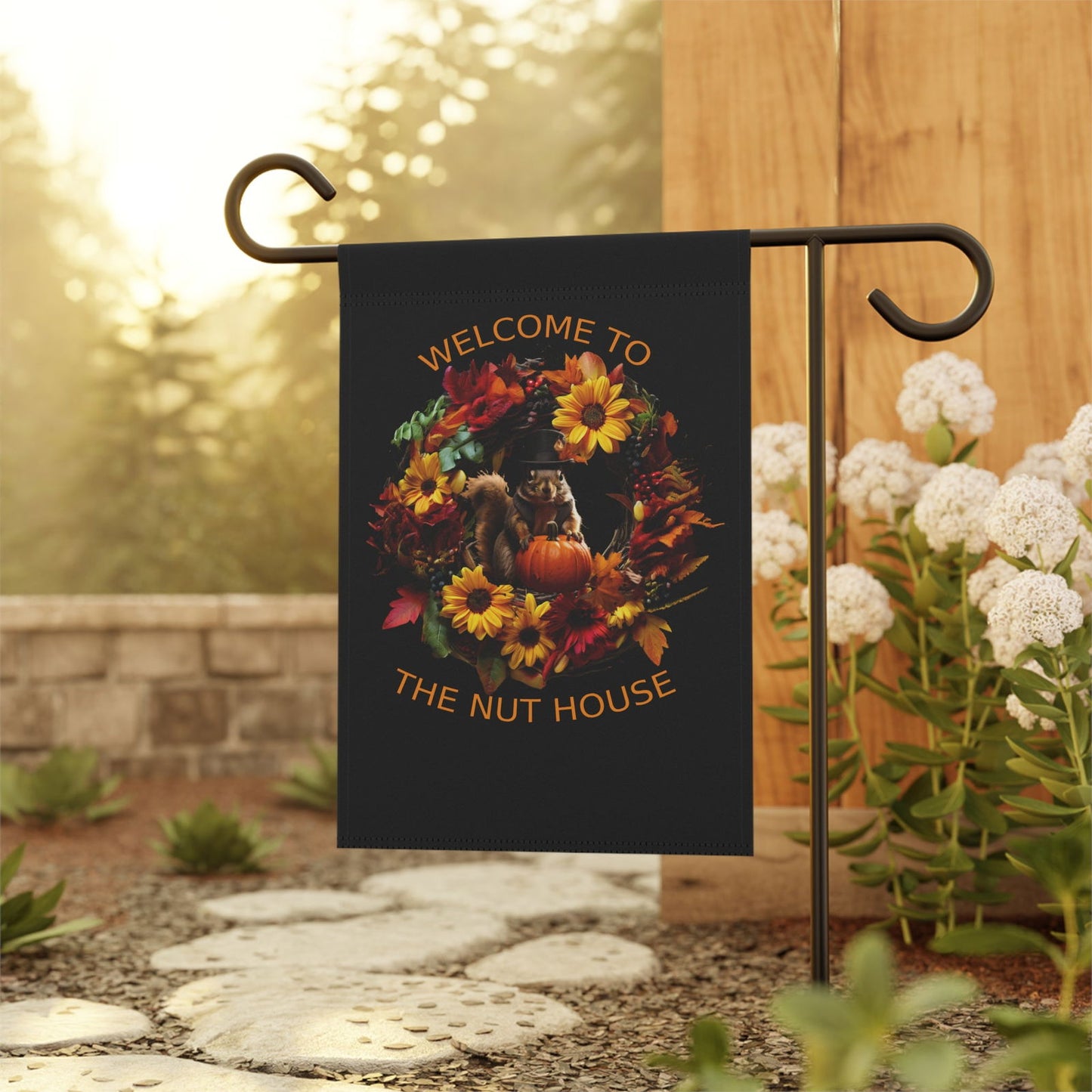 Welcome To The Nut House Garden & House Banner - S-Mart Shop Smart Treasures