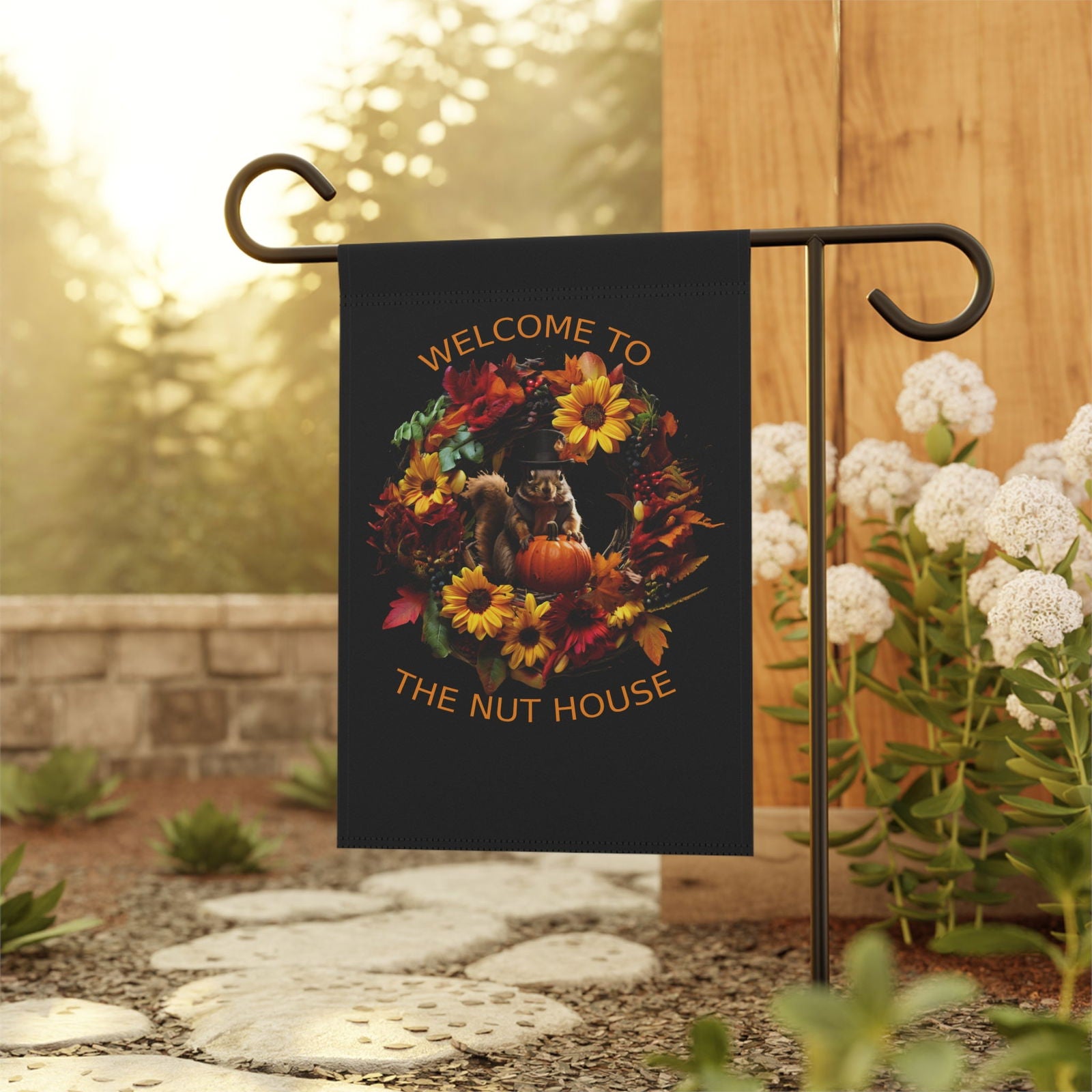 Welcome To The Nut House Garden & House Banner - S-Mart Shop Smart Treasures