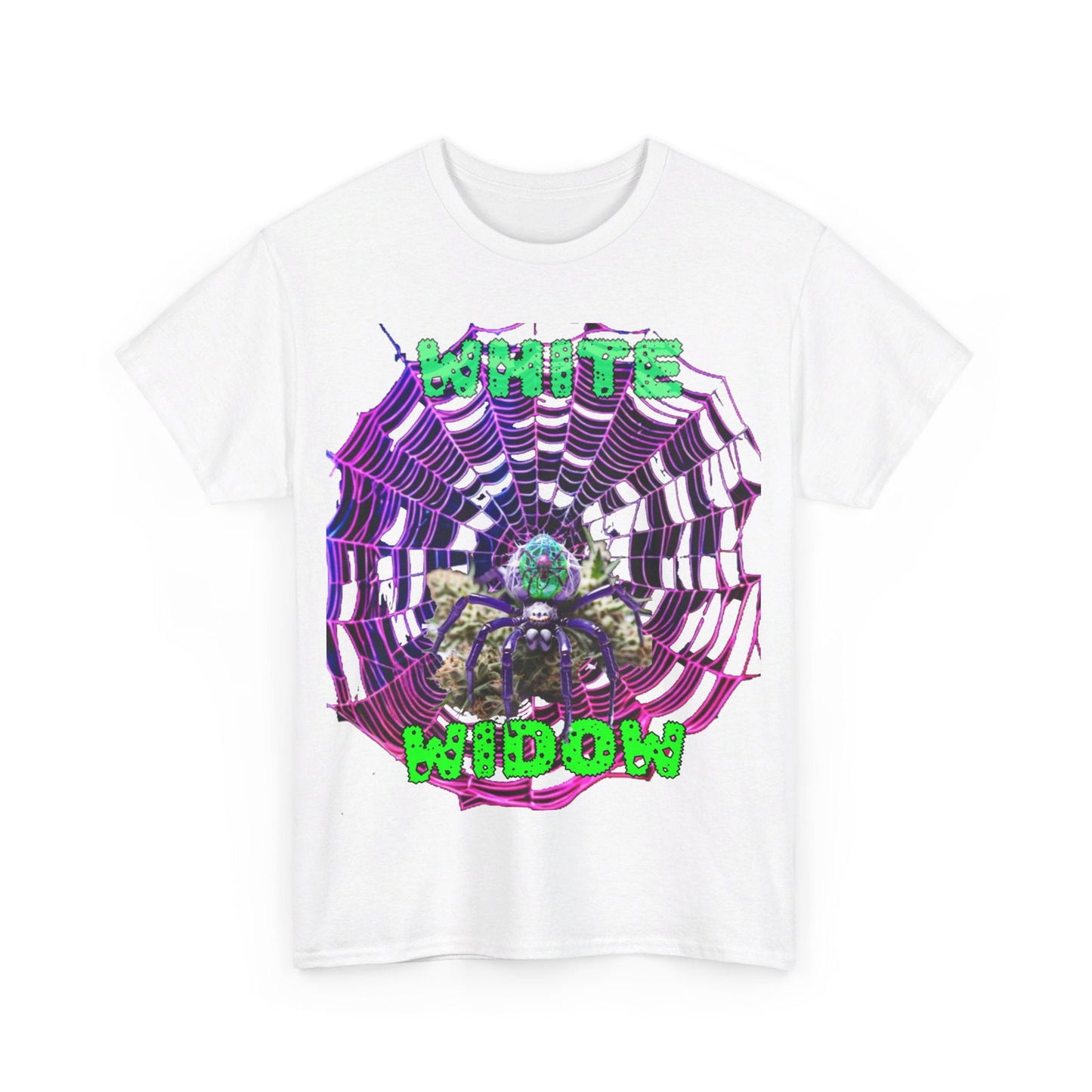 White Widow 420 Unisex Heavy Cotton Tee - S-Mart Shop Smart Treasures