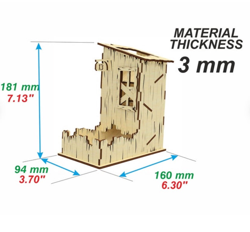 Dice Tower Broken House Castle