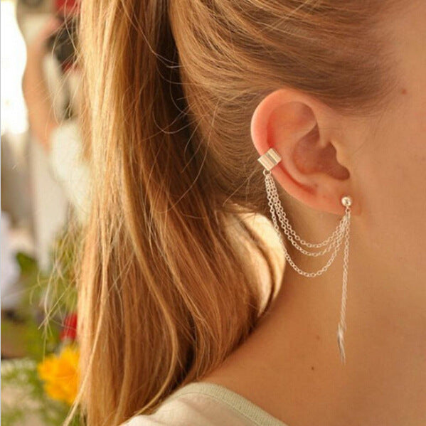 Creative Simple Non-pierced Ear Clip Five-piece Set