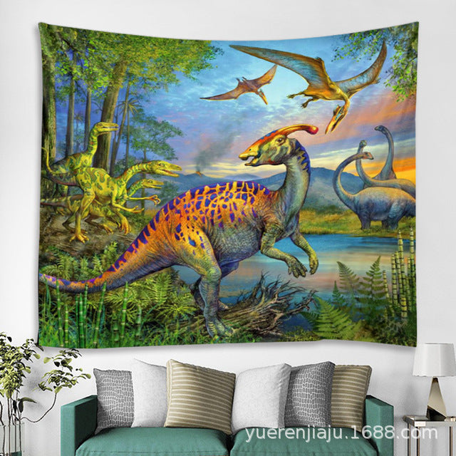 Dinosaur Wall Beach Carpet Cloth