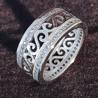 Women's 8mm Vintage Ring Female