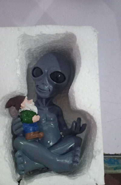 Alien  Gnome Garden Elf Ornament