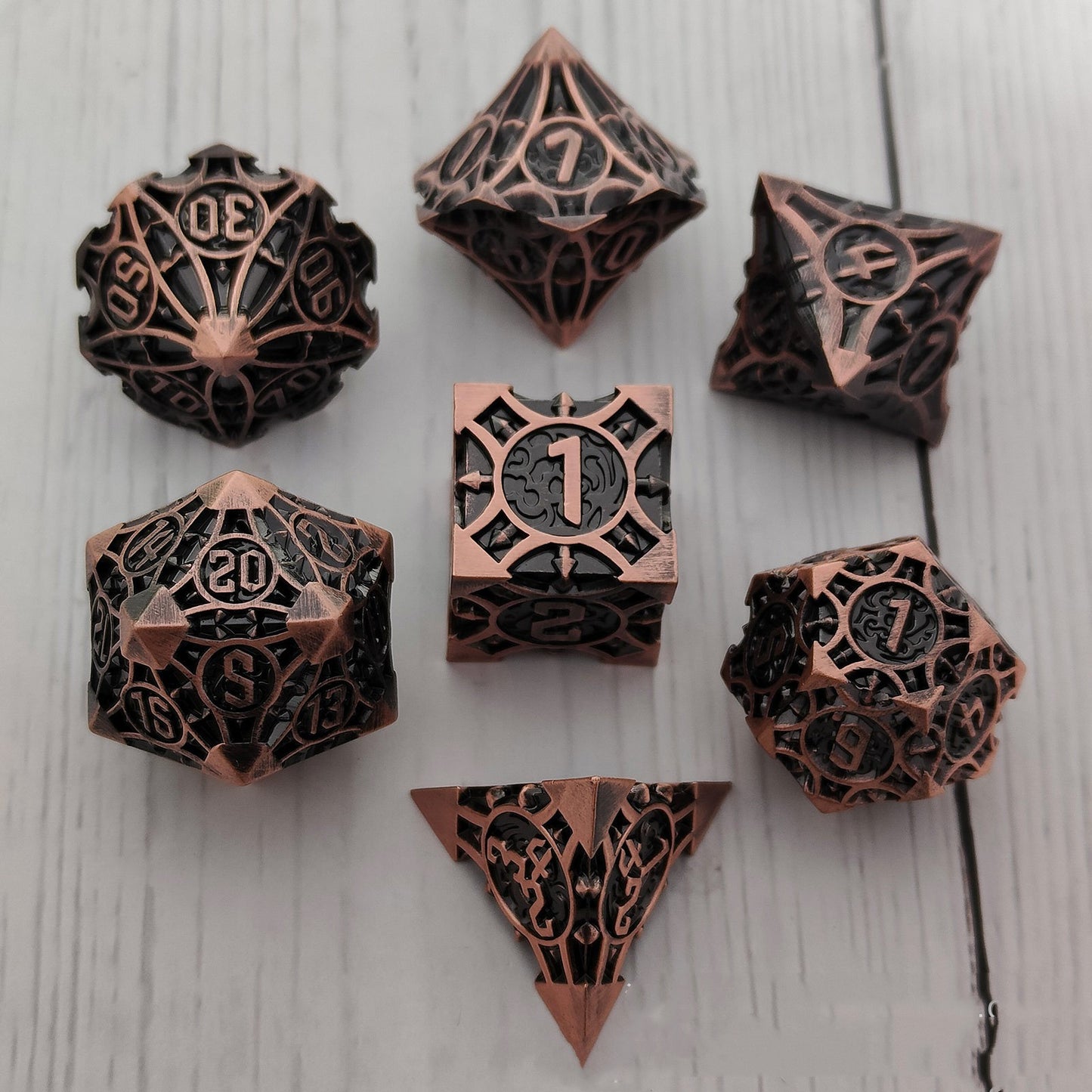 Metal Dice Solid Set Desktop Game