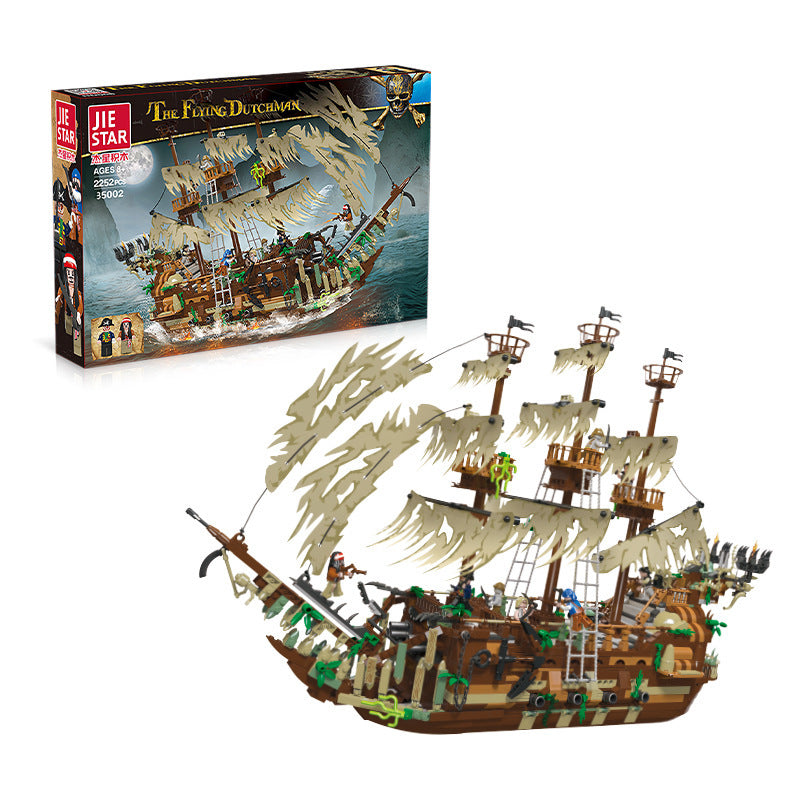 Large Pirate Ship Series Assembled Diy Building Blocks