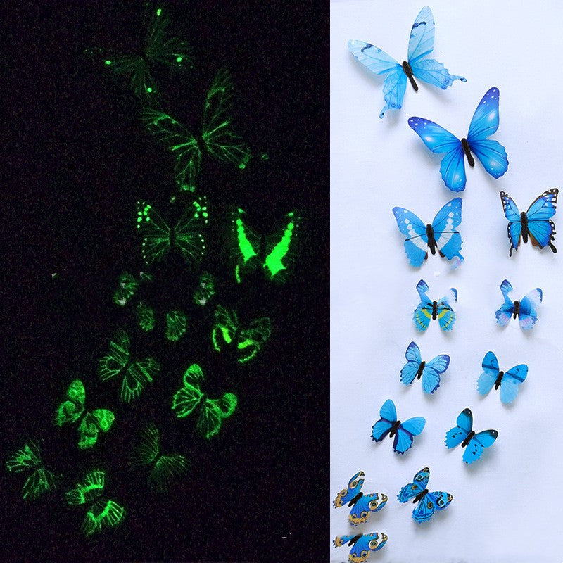 12 Luminous Glow Simulation Butterflies