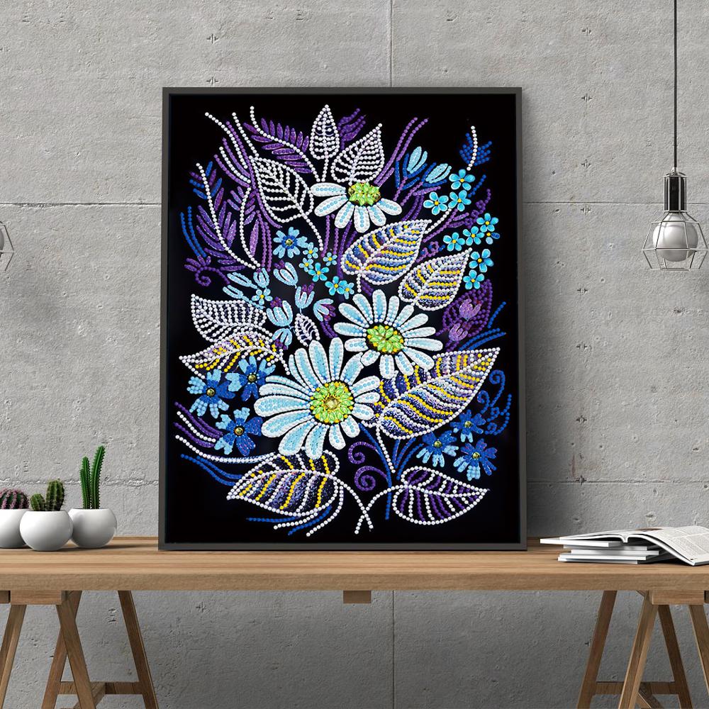 Luminous Diamond Painting Special-shaped Flower Diamond Embroidery Cross Stitch