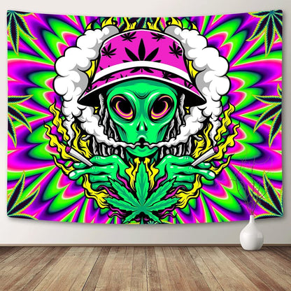 Hanging Alien Printed Background Cloth