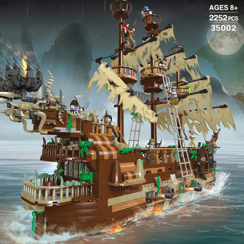 Large Pirate Ship Series Assembled Diy Building Blocks