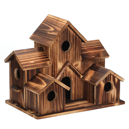 Wooden Bird Nest Creative Pastoral Outdoor Ornament