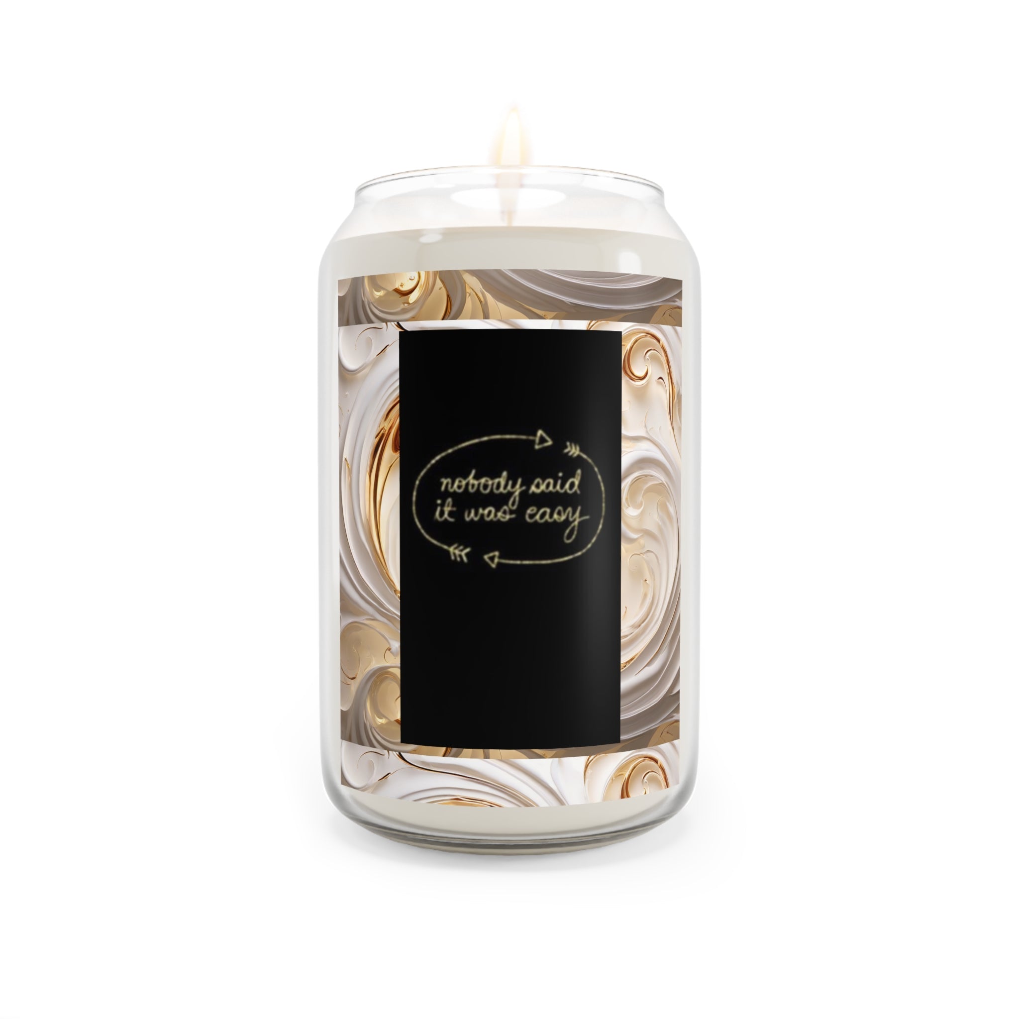Aromatic Scented Candle - 'Nobody Said It Was Easy' - 13.75oz Home Fragrance - S-Mart Shop Smart Treasures