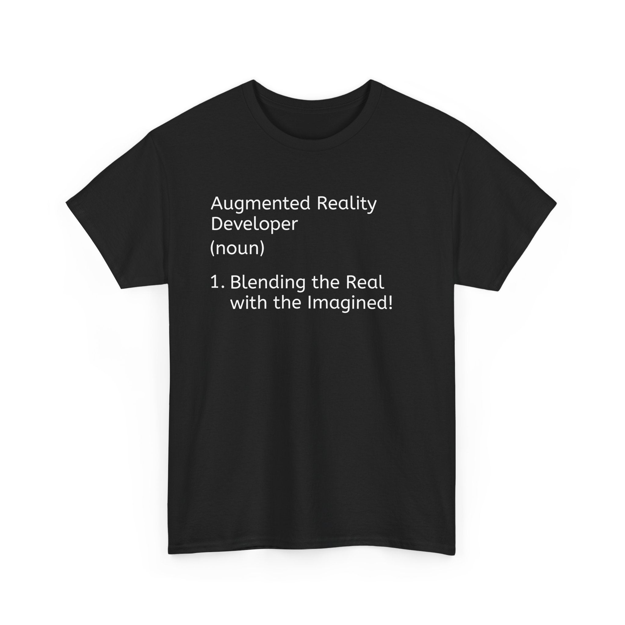 Augmented Reality Developer Unisex Heavy Cotton Tee - Fun Tech Shirt for Developers - S-Mart Shop Smart Treasures