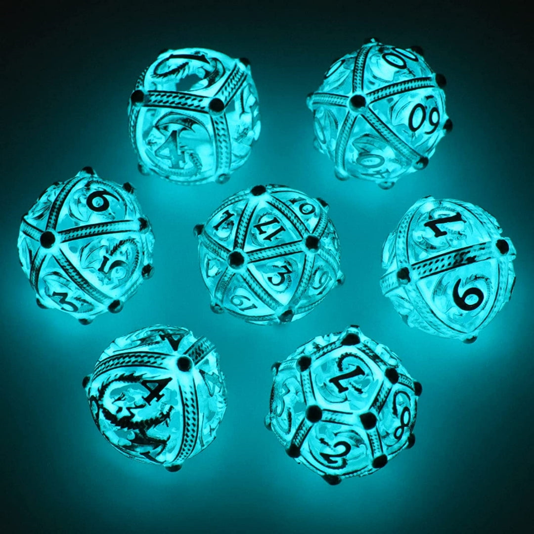 Polyhedral Hollow Luminescent Metal Dice