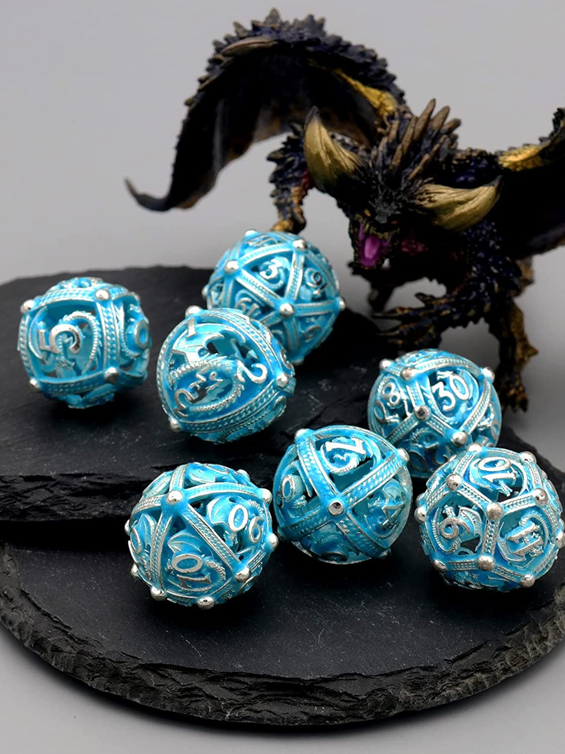 Polyhedral Hollow Luminescent Metal Dice