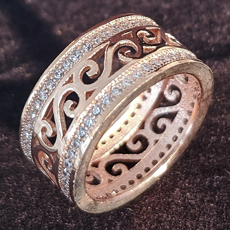 Women's 8mm Vintage Ring Female