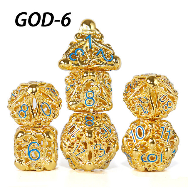 Brass Metal Octopus Hollow Dice