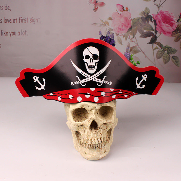 Creative Halloween Children's Paper Pirate Hat