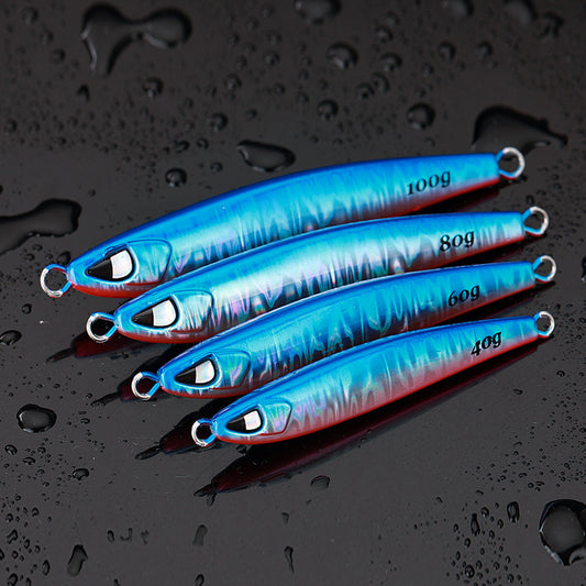 Luminescent colored artificial fishing lure