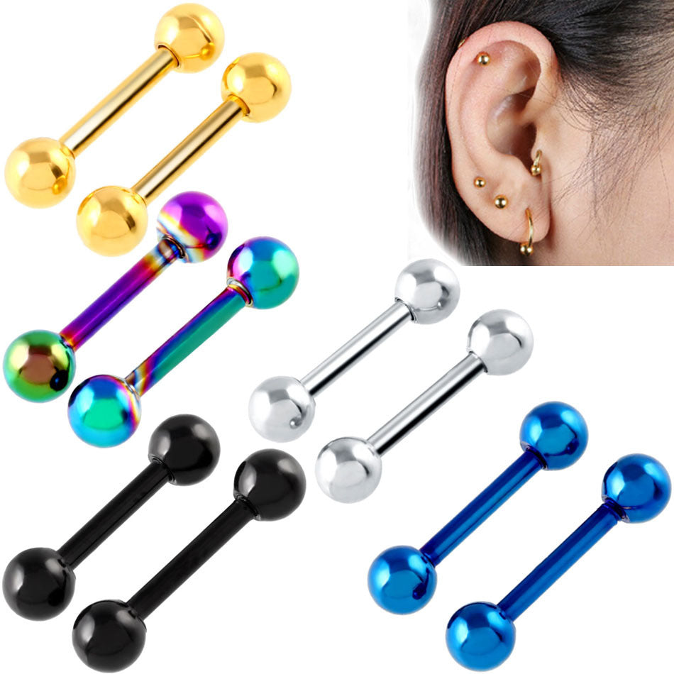 Piercing Ear Stud Barbell Human Body Piercing Accessories