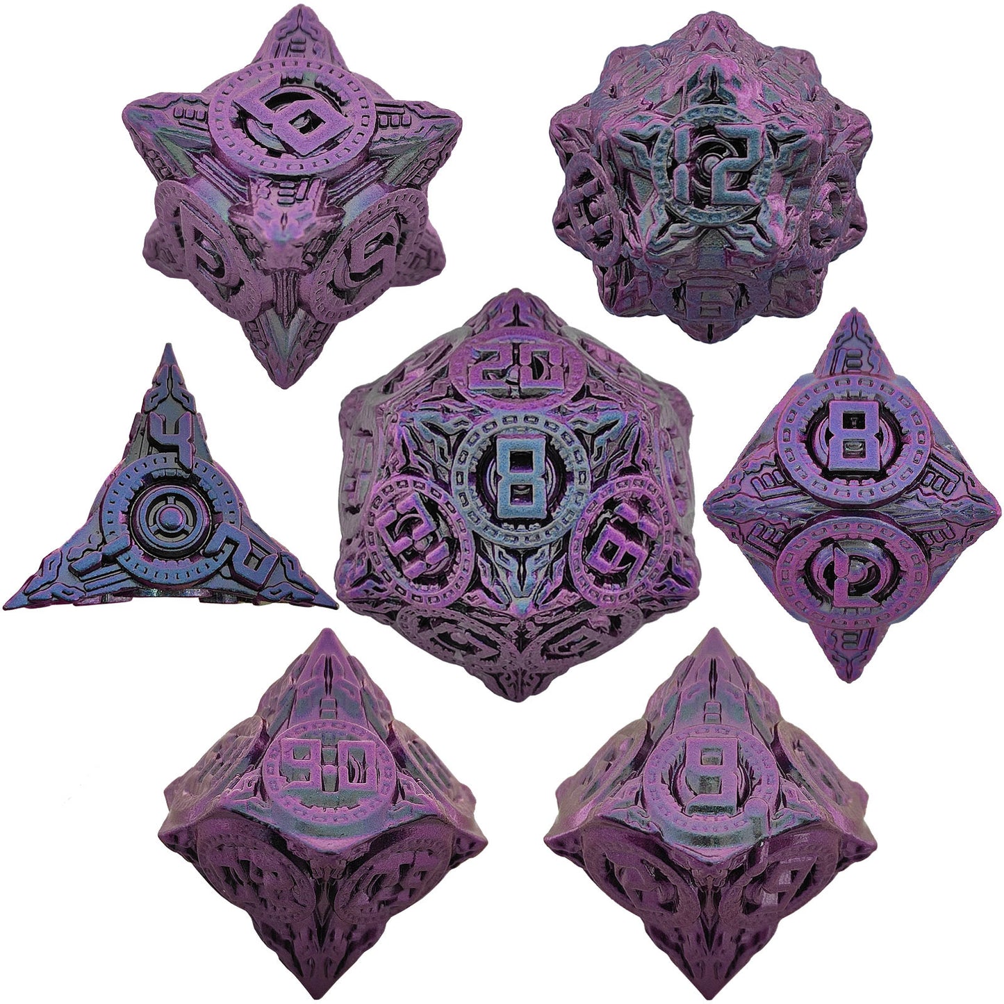 Metal Polyhedral Board Game Dice