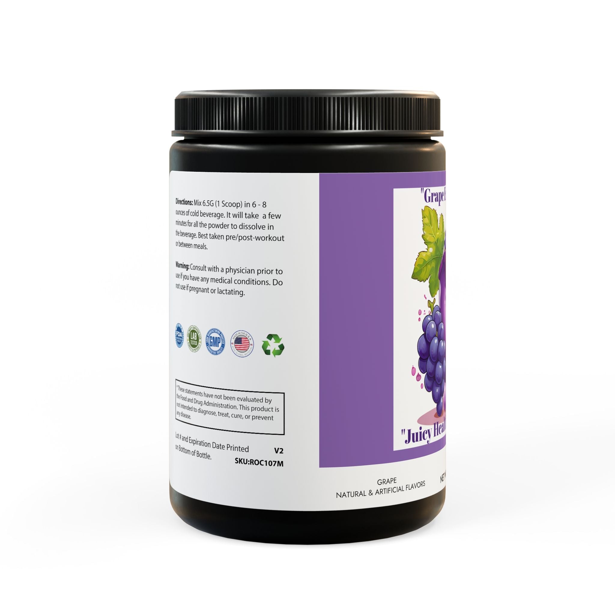 BCAA Supplement, Grape (325g, 11.46oz, 50 servings) - S-Mart Shop Smart Treasures