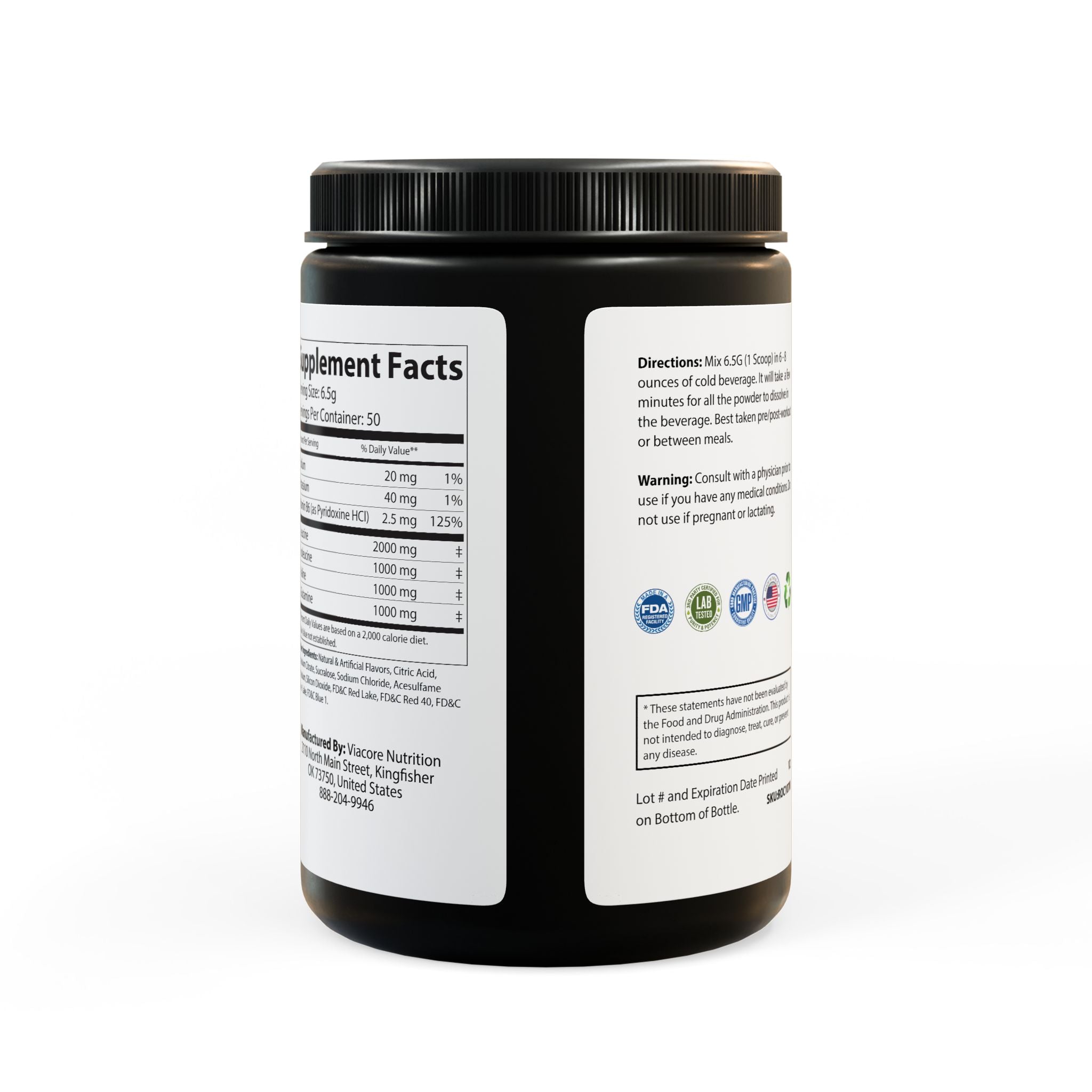 BCAA Supplement, Grape (325g, 11.46oz, 50 servings) - S-Mart Shop Smart Treasures