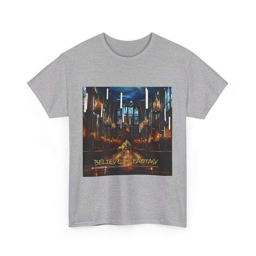 Believe In Fantasy Unisex Heavy Cotton Tee - S - Mart Shop Smart Treasures